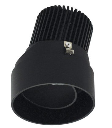 Nora Lighting NIO-2RTLA40QBB 2 Inch Iolite LED Round Trimless Adjustable, 10-Degree Optic, 850lm / 12W, 4000K, Black Adjustable / Black Reflector