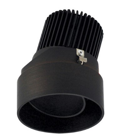 Nora Lighting NIO-2RTLA40QBZ 2 Inch Iolite LED Round Trimless Adjustable, 10-Degree Optic, 850lm / 12W, 4000K, Bronze Adjustable / Bronze Reflector