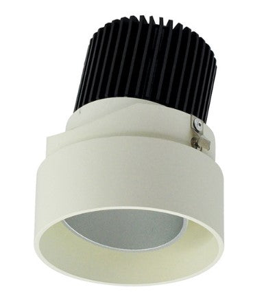Nora Lighting NIO-2RTLA40QHW 2 Inch Iolite LED Round Trimless Adjustable, 10-Degree Optic, 850lm / 12W, 4000K, Haze Adjustable / White Reflector