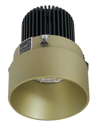 Nora Lighting NIO-2RTLNDC27QCH 2 Inch Iolite LED Round Trimless Downlight, 10-Degree Optic, 850lm / 12W, 2700K, Champagne Haze Finish
