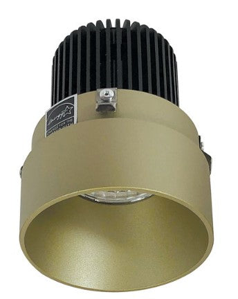 Nora Lighting NIO-2RTLNDC40QCH 2 Inch Iolite LED Round Trimless Downlight, 10-Degree Optic, 850lm / 12W, 4000K, Champagne Haze Finish
