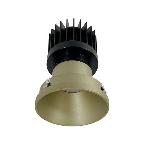 Nora Lighting NIO-4PRTLNDC40XCH/HL LED 4 Inch Iolite PLUS Round Trimless Downlight 1500lm/2000lm/2500lm 4000K Champagne Haze Finish