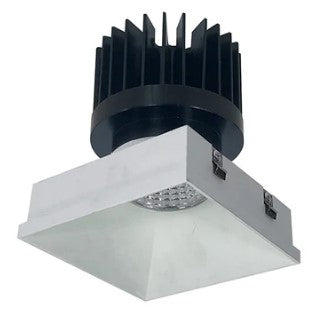 Nora Lighting NIO-4PSTLNDC27XWW/HL LED 4 Inch Iolite PLUS Square Trimless Downlight 1500lm/2000lm/2500lm 2700K White Finish