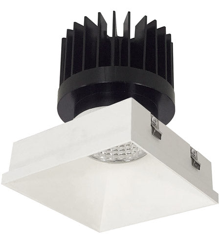 Nora Lighting NIO-4PSTLNDC50XMPW/HL LED 4 Inches Iolite PLUS Square Trimless Downlight, 1500lm/2000lm/2500lm, 5000K, Matte Powder White Finish