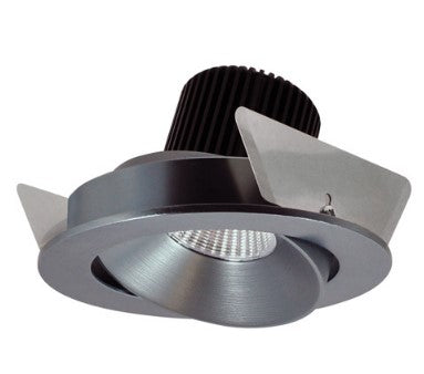 Nora Lighting NIO-4RC27QNN 4 Inch Iolite LED Round Adjustable Cone Reflector, 10-Degree Optic, 850lm / 12W, 2700K, Natural Metal Reflector / Natural Metal Flange
