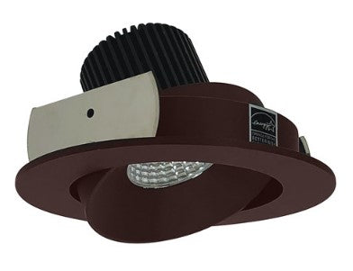 Nora Lighting NIO-4RC35QBZ 4 Inch Iolite LED Round Adjustable Cone Reflector, 10-Degree Optic, 850lm / 12W, 3500K, Bronze Reflector / Bronze Flange