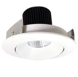 Nora Lighting NIO-4RC40QMPW 4 Inch Iolite LED Round Adjustable Cone Reflector, 10-Degree Optic, 850lm / 12W, 4000K, Matte Powder White Reflector / Matte Powder White Flange