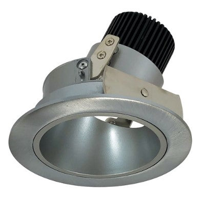 Nora Lighting NIO-4RD27QNN 4 Inch Iolite LED Round Adjustable Deep Reflector, 10-Degree Optic, 850lm / 12W, 2700K, Natural Metal Reflector / Natural Metal Flange