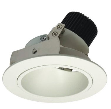 Nora Lighting NIO-4RD35QWW 4 Inch Iolite LED Round Adjustable Deep Reflector, 10-Degree Optic, 850lm / 12W, 3500K, White Reflector / White Flange
