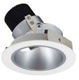 Nora Lighting NIO-4RD40QHZMPW 4 Inch Iolite LED Round Adjustable Deep Reflector, 10-Degree Optic, 850lm / 12W, 4000K, Haze Reflector / Matte Powder White Flange