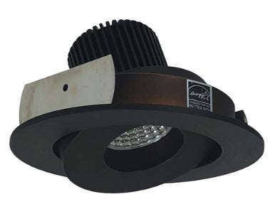 Nora Lighting NIO-4RG30QBZ 4 Inch Iolite LED Round Adjustable Gimbal, 10-Degree Optic, 850lm / 12W, 3000K, Bronze Finish