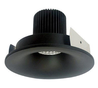 Nora Lighting NIO-4RNB27QBB 4 Inch Iolite LED Round Bullnose, 10-Degree Optic, 850lm / 12W, 2700K, Black Finish