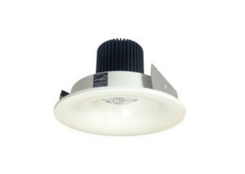Nora Lighting NIO-4RNB40QWW 4 Inch Iolite LED Round Bullnose, 10-Degree Optic, 850lm / 12W, 4000K, White Finish