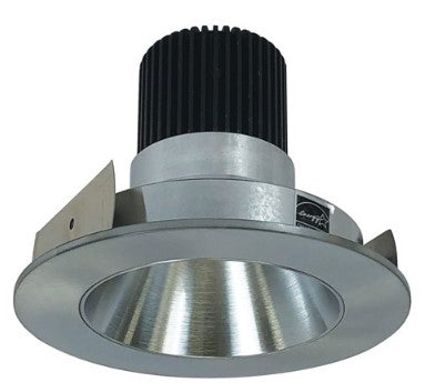 Nora Lighting NIO-4RNDC30QNN 4 Inch Iolite LED Round Reflector, 10-Degree Optic, 850lm / 12W, 3000K, Natural Metal Reflector / Natural Metal Flange