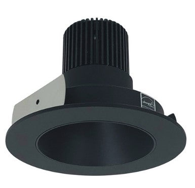 Nora Lighting NIO-4RNDC40QBB 4 Inch Iolite LED Round Reflector, 10-Degree Optic, 850lm / 12W, 4000K, Black Reflector / Black Flange