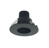 Nora Lighting NIO-4RPH27QBB 4 Inch Iolite LED Round Pinhole, 10-Degree Optic, 850lm / 12W, 2700K, Black Pinhole / Black Flange