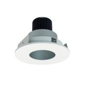 Nora Lighting NIO-4RPH27QHZMPW 4 Inch Iolite LED Round Pinhole, 10-Degree Optic, 850lm / 12W, 2700K, Haze Pinhole / Matte Powder White Flange