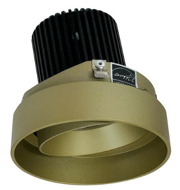 Nora Lighting NIO-4RTLA40QCH 4 Inch Iolite LED Round Trimless Adjustable, 10-Degree Optic, 850lm / 12W, 4000K, Champagne Haze Adjustable / Champagne Haze Reflector