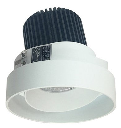 Nora Lighting NIO-4RTLA40QMPW 4 Inch Iolite LED Round Trimless Adjustable, 10-Degree Optic, 850lm / 12W, 4000K, Matte Powder White Adjustable / Matte Powder White Reflector