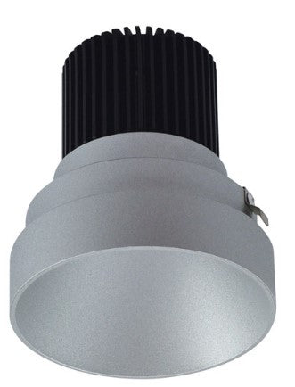 Nora Lighting NIO-4RTLNDC27QHZ 4 Inch Iolite LED Round Trimless Downlight, 10-Degree Optic, 850lm / 12W, 2700K, Haze Finish