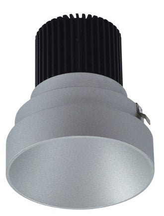 Nora Lighting NIO-4RTLNDC30QHZ 4 Inch Iolite LED Round Trimless Downlight, 10-Degree Optic, 850lm / 12W, 3000K, Haze Finish