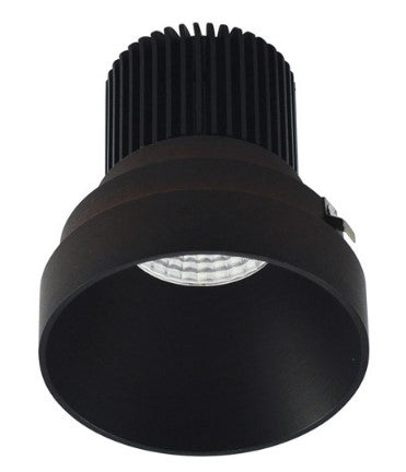 Nora Lighting NIO-4RTLNDC35QBZ 4 Inch Iolite LED Round Trimless Downlight, 10-Degree Optic, 850lm / 12W, 3500K, Bronze Finish