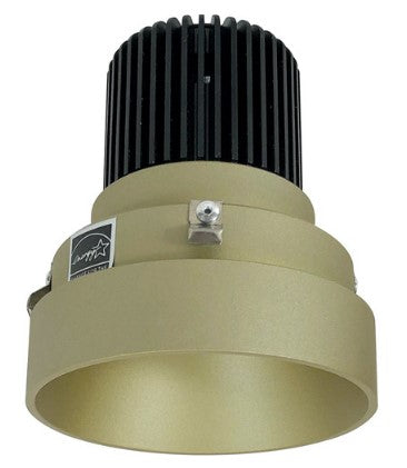 Nora Lighting NIO-4RTLNDC35QCH 4 Inch Iolite LED Round Trimless Downlight, 10-Degree Optic, 850lm / 12W, 3500K, Champagne Haze Finish