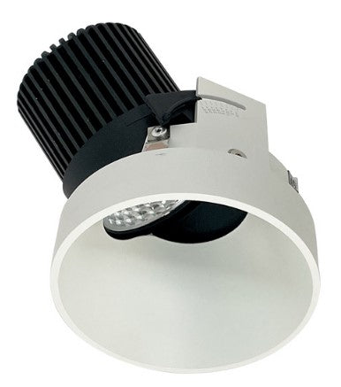 Nora Lighting NIO-4RTSLA27QWW 4 Inch Iolite LED Round Trimless Adjustable Slot, 10-Degree Optic, 850lm / 12W, 2700K, White