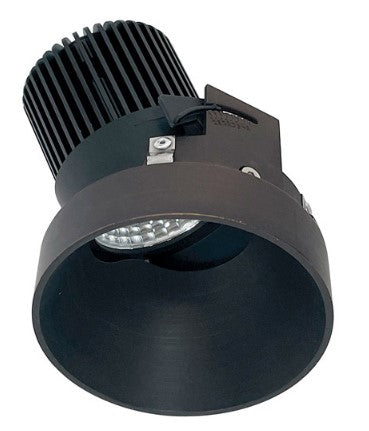 Nora Lighting NIO-4RTSLA27XBZ/10 4 Inch Iolite LED Round Trimless Adjustable Slot, 1000lm / 14W, 2700K, Bronze