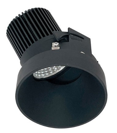 Nora Lighting NIO-4RTSLA30QBB 4 Inch Iolite LED Round Trimless Adjustable Slot, 10-Degree Optic, 850lm / 12W, 3000K, Black