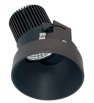 Nora Lighting NIO-4RTSLA30QBZ 4 Inch Iolite LED Round Trimless Adjustable Slot, 10-Degree Optic, 850lm / 12W, 3000K, Bronze