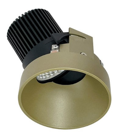 Nora Lighting NIO-4RTSLA35XCH/10 4 Inch Iolite LED Round Trimless Adjustable Slot, 1000lm / 14W, 3500K, Champagne Haze