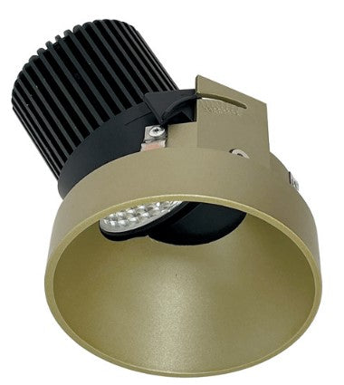 Nora Lighting NIO-4RTSLA40XCH/10 4 Inch Iolite LED Round Trimless Adjustable Slot, 1000lm / 14W, 4000K, Champagne Haze