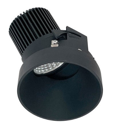 Nora Lighting NIO-4RTSLA50XBB/10 4 Inch Iolite LED Round Trimless Adjustable Slot, 1000lm / 14W, 5000K, Black