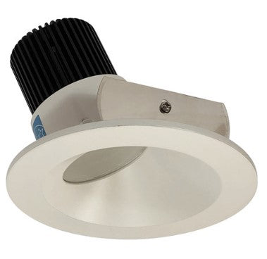 Nora Lighting NIO-4RW27XWW/10 4 Inch Iolite LED Round Wall Wash, 1000lm / 14W, 2700K, White Reflector / White Flange
