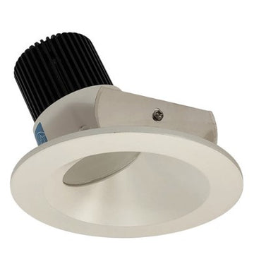 Nora Lighting NIO-4RW30XWW/10 4 Inch Iolite LED Round Wall Wash, 1000lm / 14W, 3000K, White Reflector / White Flange