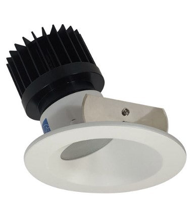 Nora Lighting NIO-4RW35XMPW/HL 4 Inch Iolite LED Round Wall Wash, 1500lm/2000lm (varies by housing), 3500K, Matte Powder White Reflector / Matte Powder White Flange