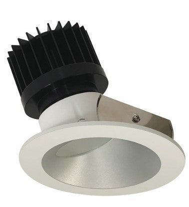 Nora Lighting NIO-4RW40XHW/HL 4 Inch Iolite LED Round Wall Wash, 1500lm/2000lm (varies by housing), 4000K, Haze Reflector / White Flange