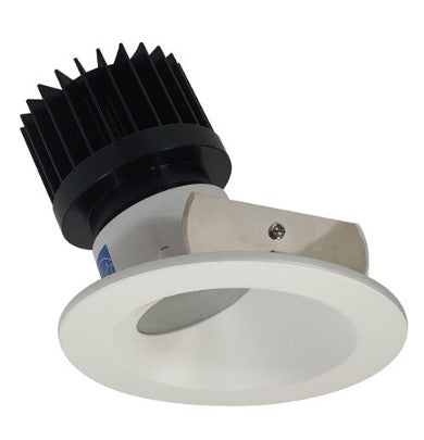 Nora Lighting NIO-4RW40XMPW/HL 4 Inch Iolite LED Round Wall Wash, 1500lm/2000lm (varies by housing), 4000K, Matte Powder White Reflector / Matte Powder White Flange