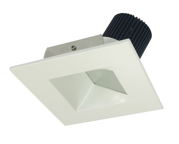 Nora Lighting NIO-4RW50XWW/10 4" Iolite LED Round Wall Wash, 1000lm / 14W, 5000K, White Reflector / White Flange
