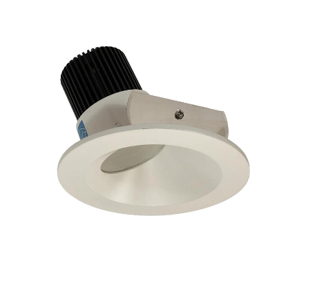 Nora Lighting NIO-4RWCDXWW 4" Iolite LED Round Wall Wash, 800lm / 14W, Comfort Dim, White Reflector / White Flange