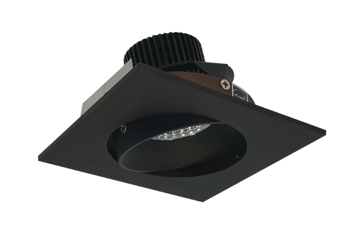 Nora Lighting NIO-4SC27QBZ 4" Iolite LED Square Adjustable Cone Reflector, 10-Degree Optic, 850lm / 12W, 2700K, Bronze Reflector / Bronze Flange