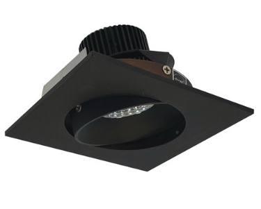Nora Lighting NIO-4SC40QBZ 4 Inch Iolite LED Square Adjustable Cone Reflector, 10 Degree Optic, 850Lm, 12W Color Temperature 4000K, Bronze Reflector / Bronze Flange Finish