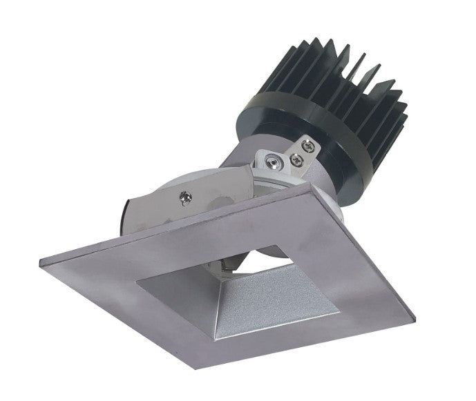 Nora Lighting NIO-4SDSQ40XHN/HL 4 Inch Iolite HL Square /Square Adjustable Trim 1500/2000Lm 4000K Haze/Natural Metal Not Compatible With 2500Lm Housing
