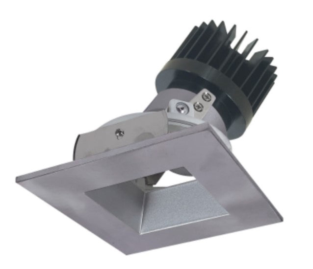Nora Lighting NIO-4SDSQ50XHN/HL 4 Inch Iolite HL Square /Square Adjustable Trim 1500/2000Lm 5000K Haze/Natural Metal Not Compatible With 2500Lm Housing