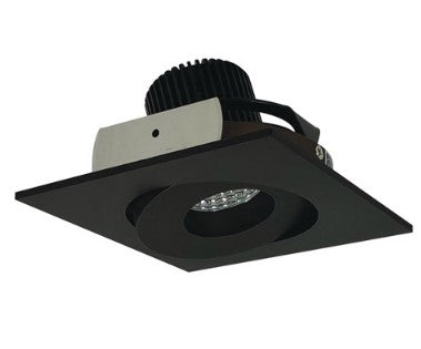 Nora Lighting NIO-4SG35QBZ 4 Inch Iolite LED Square Adjustable Gimbal, 10-Degree Optic, 850lm / 12W, 3500K, Bronze Finish