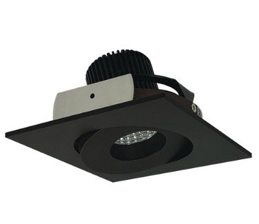 Nora Lighting NIO-4SG40QBZ 4 Inch Iolite LED Square Adjustable Gimbal, 10-Degree Optic, 850lm / 12W, 4000K, Bronze Finish
