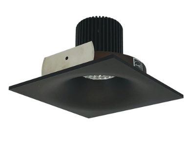 Nora Lighting NIO-4SNB30QBZ 4 Inch Iolite LED Square Bullnose, 10-Degree Optic, 850lm / 12W, Color Temperature 3000K, Bronze Finish