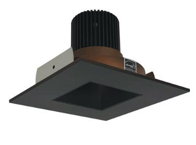 Nora Lighting NIO-4SNDSQ35QBZ 4 Inch Iolite LED Square Reflector with Square Aperture, 10-Degree Optic, 850lm / 12W, Color Temperature 3500K, Bronze Reflector / Bronze Flange Finish