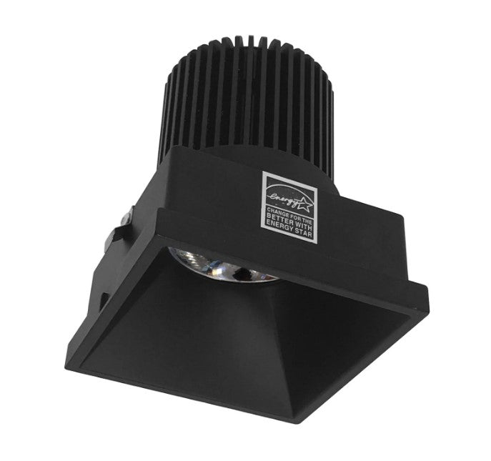 Nora Lighting NIO-4STLNDC35QBB 4 inch Iolite Led Square Trimless Downlight Black Finish